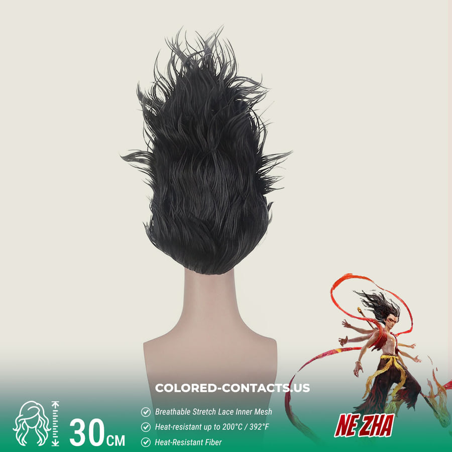 Ne Zha Cosplay Wig