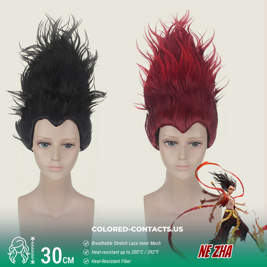 Ne Zha Cosplay Wig