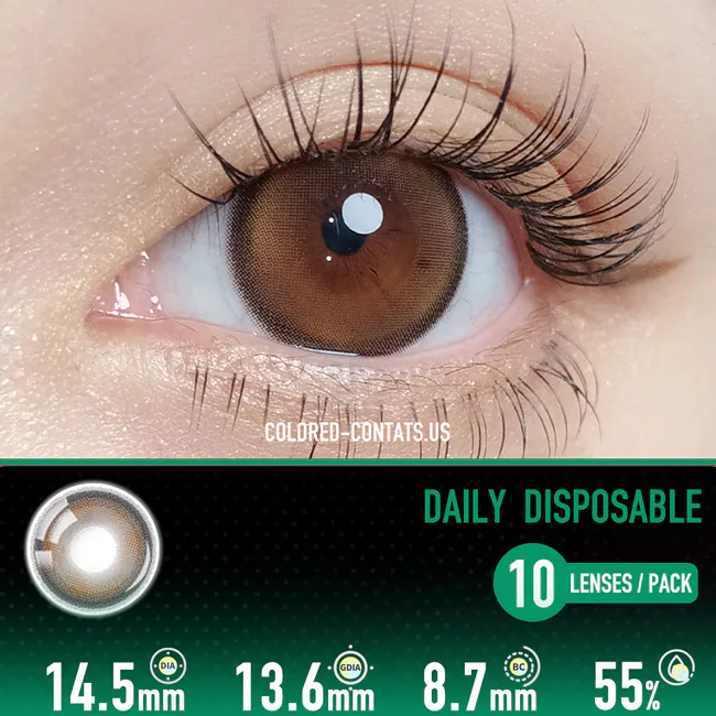 Toasted Hazel Chocolate Contact Lenses