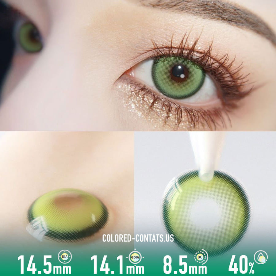 Mermaid Deep Green Contact Lenses (10 Pcs) - Ccus Eyewear · Premium Colored Contacts Mermaid Deep Green Contact Lenses