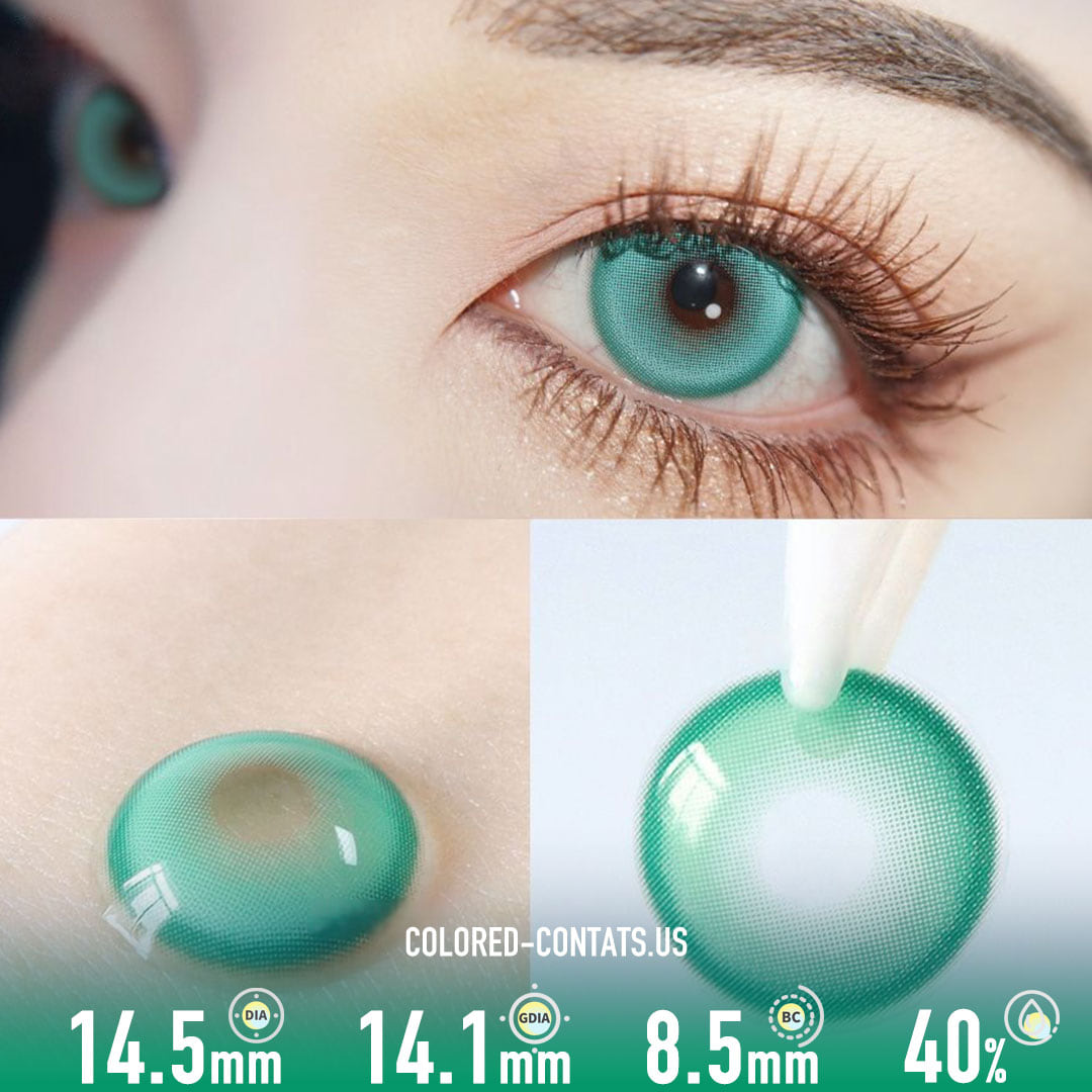 Mermaid Gem Green Contact Lenses (10 Pcs)