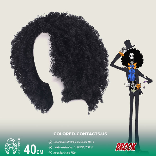 BROOK Cosplay Wig - Brook Cosplay Wig