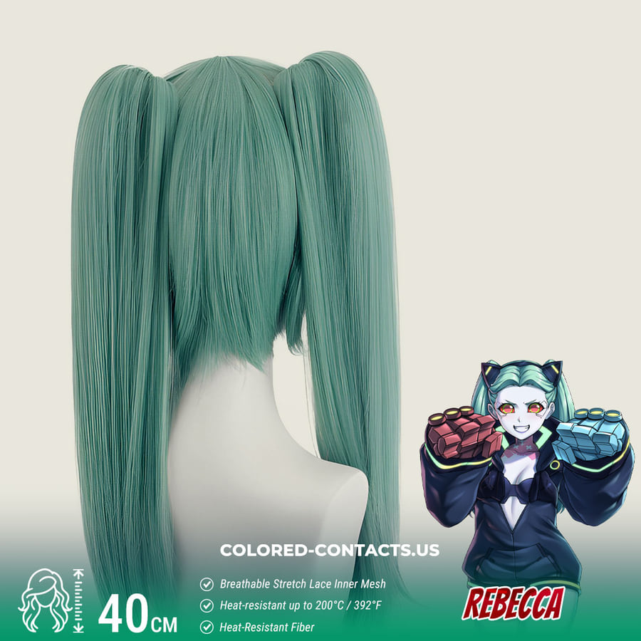 Cpe : Rebecca Cosplay Wig - Ccus Eyewear · Premium Colored Contacts Cyberpunk Edgerunners Rebecca Cosplay Wig