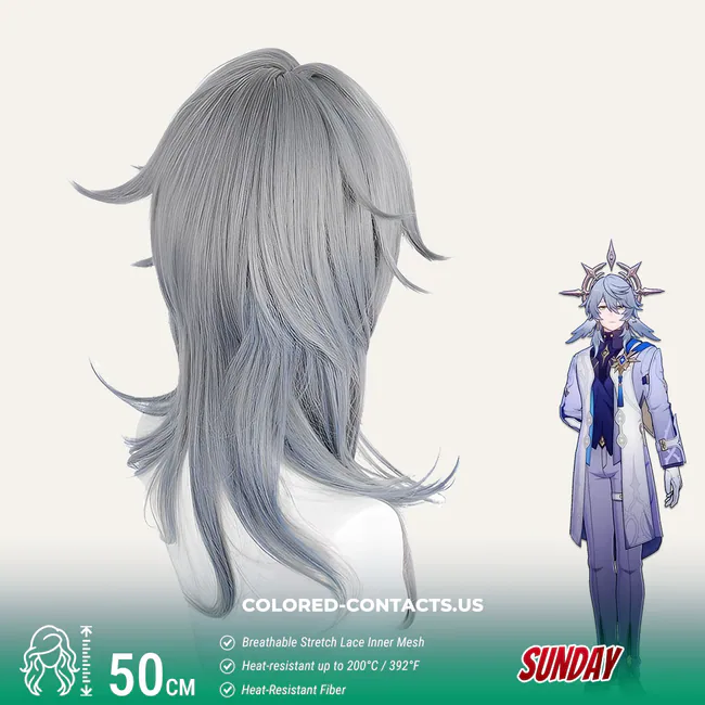 Hsr : Sunday Cosplay Wig - Ccus Eyewear · Premium Colored Contacts Honkai: Star Rail Sunday Cosplay Wig