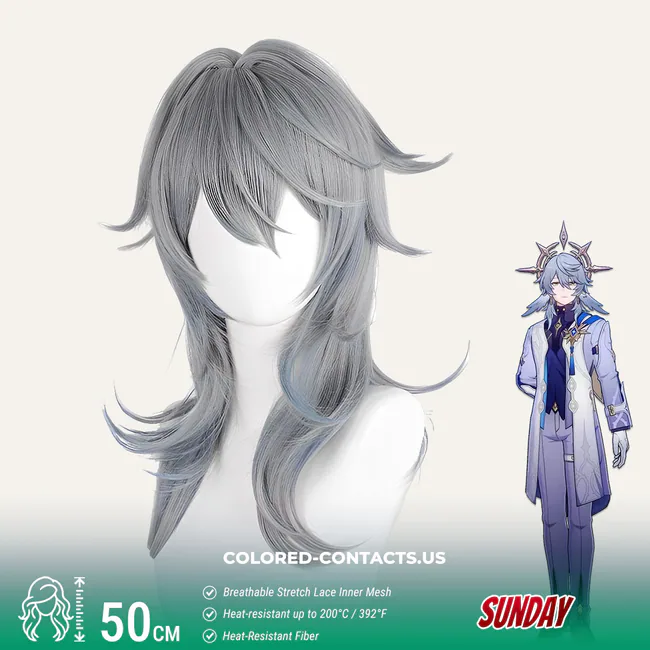 Hsr : Sunday Cosplay Wig - Ccus Eyewear · Premium Colored Contacts Sunday Cosplay Wig