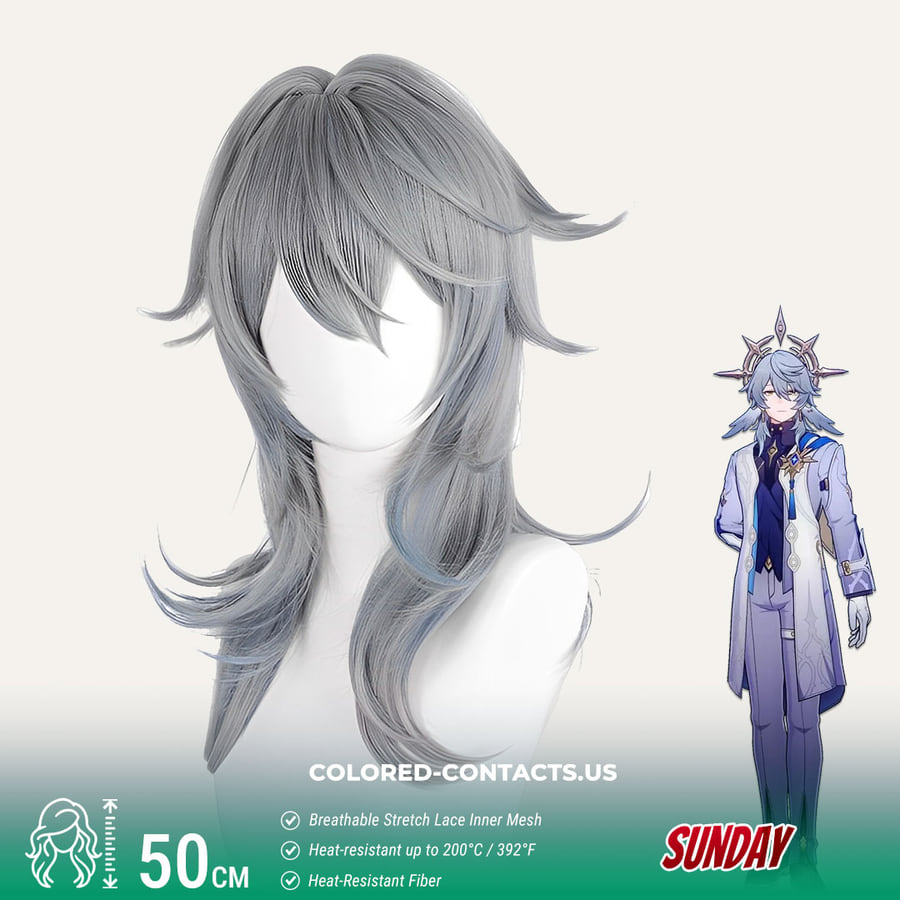 Hsr : Sunday Cosplay Wig - Ccus Eyewear · Premium Colored Contacts Sunday Cosplay Wig