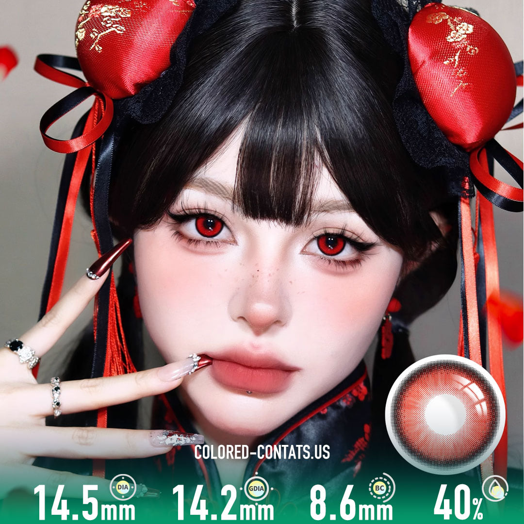 Magic Fairy Ruby Red Contact Lenses