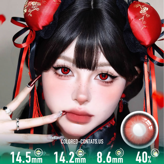 Magic Fairy Ruby Red Contact Lenses