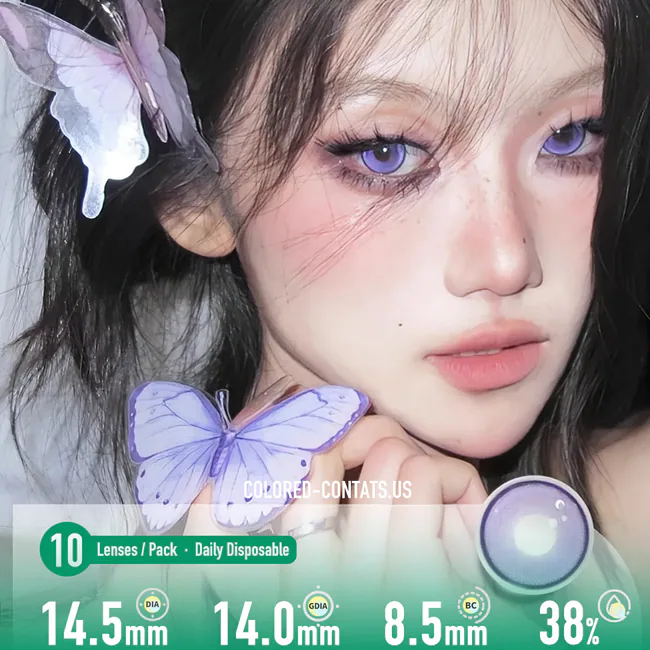 Mystic Iris Purple Contact Lenses