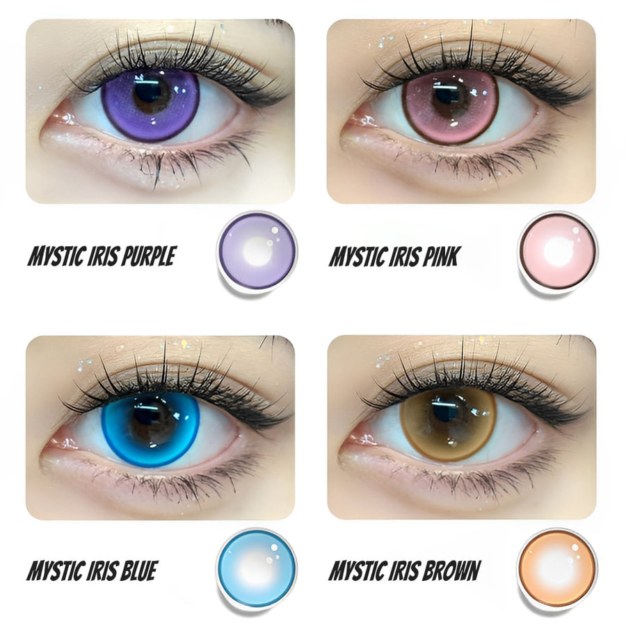 Mystic Iris Purple Contact Lenses - 10Pcs