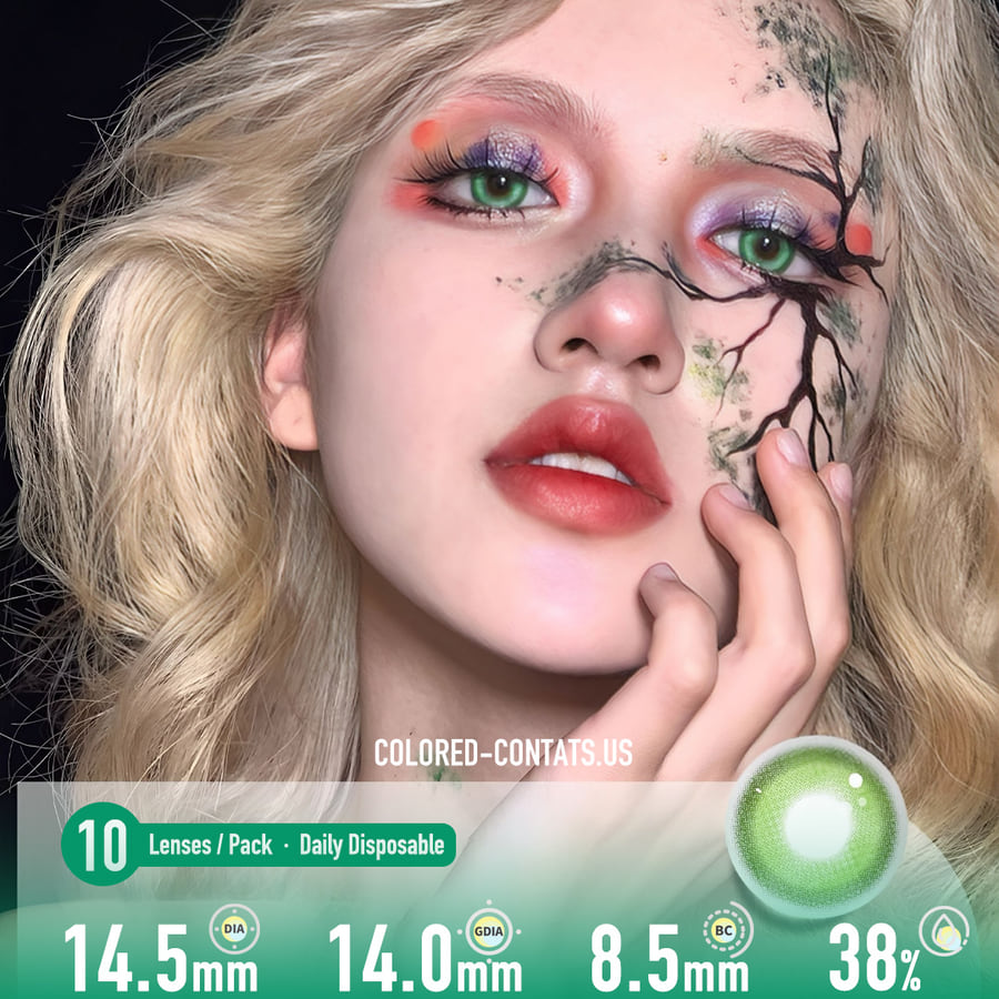Infinite Forest Green Contact Lenses - 10Pcs - Ccus Eyewear · Premium Colored Contacts Infinite Forest Green Contact Lenses