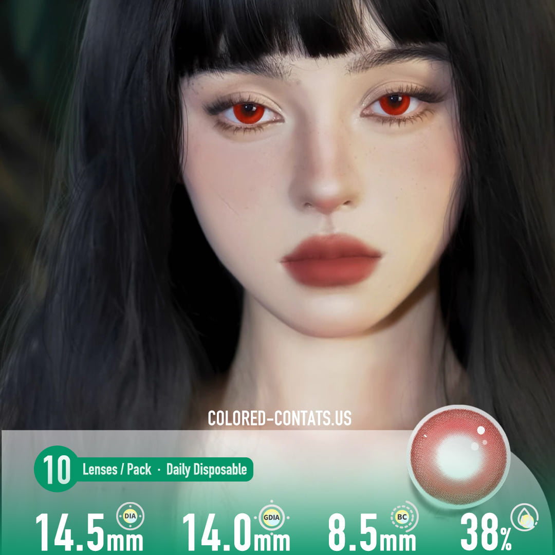Red Devil Eye Contact Lenses - 10Pcs - Ccus Eyewear · Premium Colored Contacts Red Devil Eye Contact Lenses
