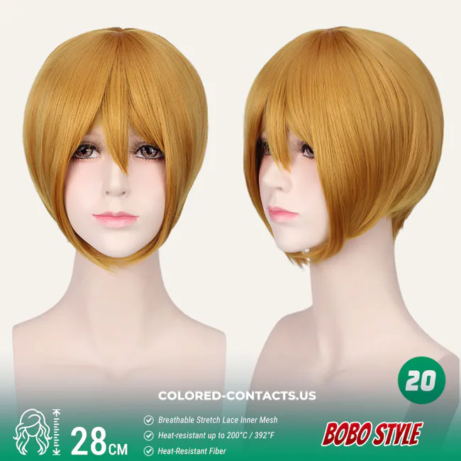 Bobo Style Cosplay Wig Collection - 20 Vibrant Colors