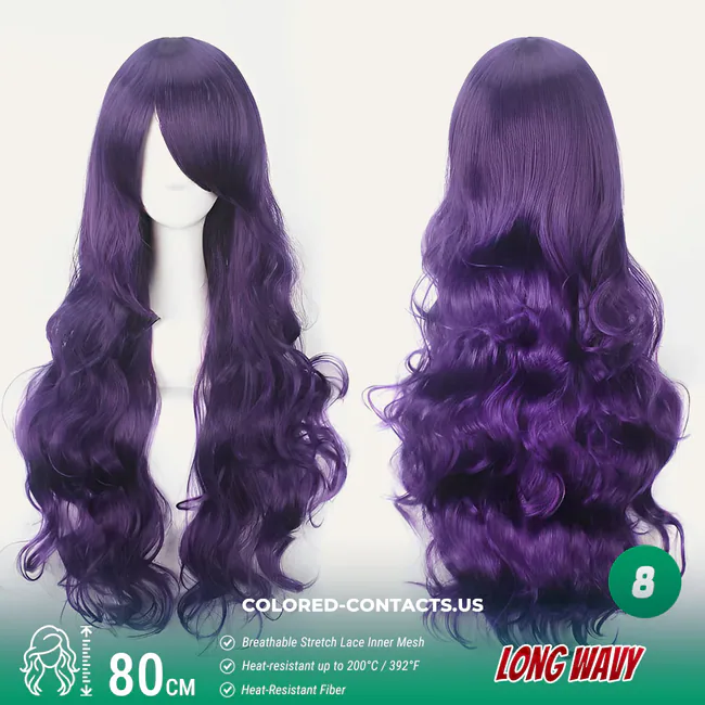 Long Wavy Cosplay Wig Collection - Luxury 80Cm Length