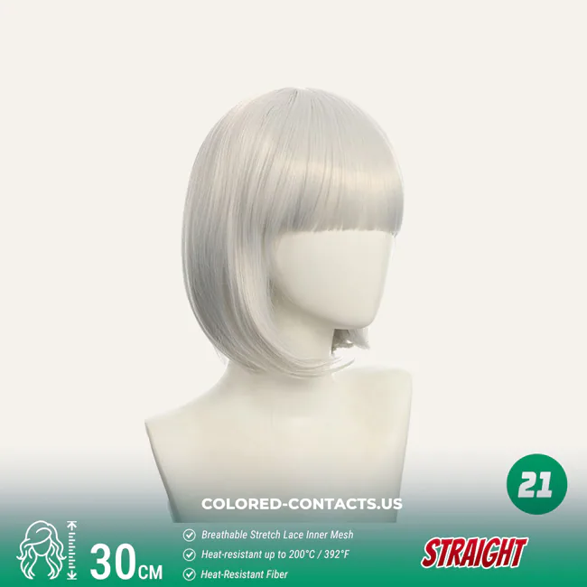 30Cm Bobo Style Cosplay Wig Collection - 25 Colors - Ccus Eyewear · Premium Colored Contacts 30Cm Bobo Style Cosplay Wig Collection - 25 Colors