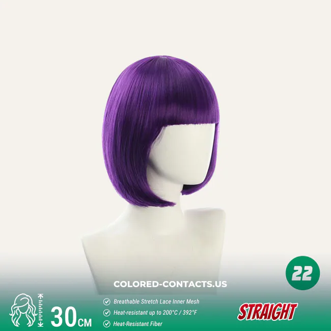 30Cm Bobo Style Cosplay Wig Collection - 25 Colors - Ccus Eyewear · Premium Colored Contacts 30Cm Bobo Style Cosplay Wig Collection - 25 Colors
