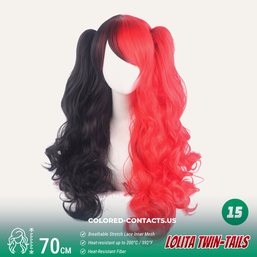 70Cm Lolita Twin-Tails Curly Cosplay Wig - 20 Colors - Ccus Eyewear · Premium Colored Contacts 70Cm Lolita Twin-Tails Curly Cosplay Wig - 20 Colors