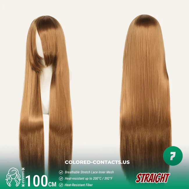 100Cm Universal Straight Cosplay Wig - 18 Colors