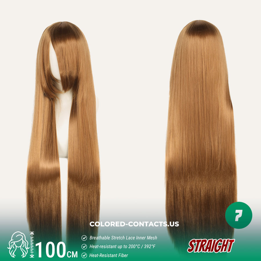 100Cm Universal Straight Cosplay Wig - 18 Colors