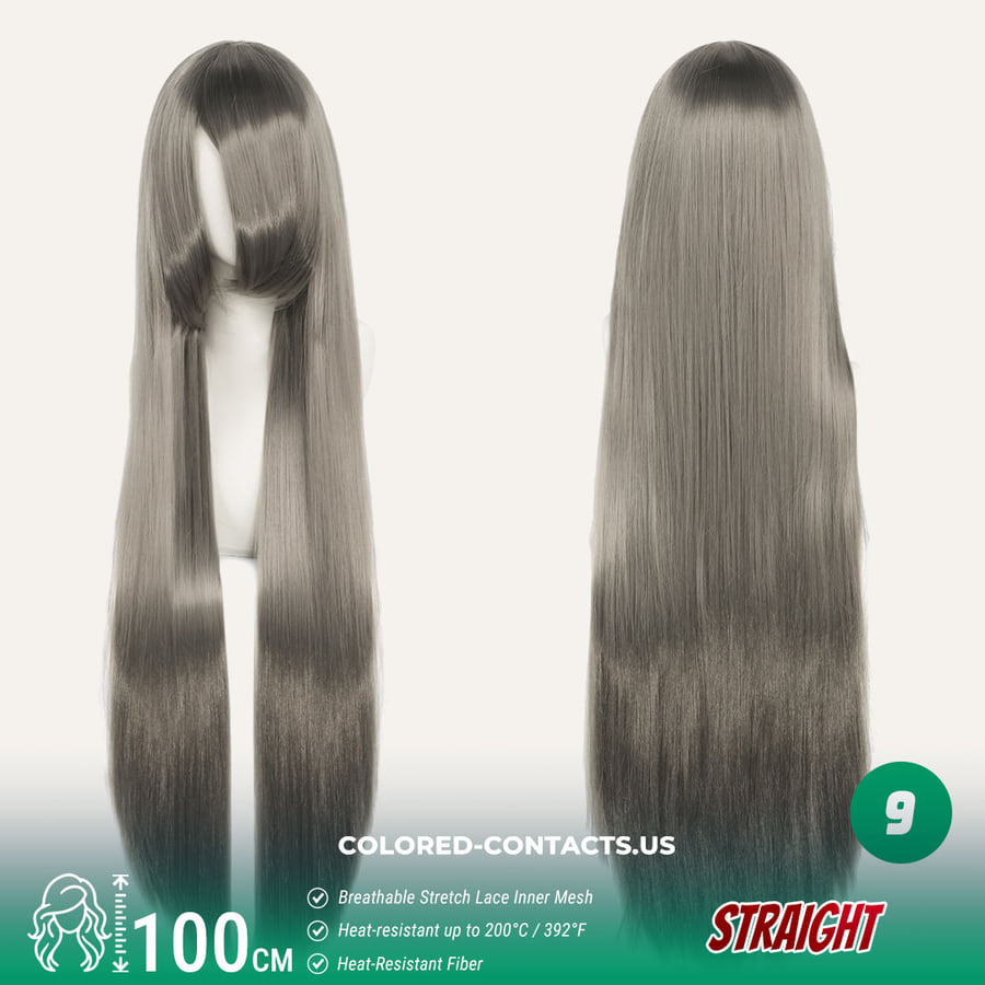 100Cm Universal Straight Cosplay Wig - 18 Colors