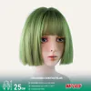 Mint Green Bob Wig With Straight Bangs