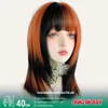 Split-Color Orange And Black Wig - Ccus Eyewear · Premium Colored Contacts Split-Color Orange And Black Wig
