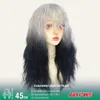 Gothic Elf Cosplay Wig - Black To White Gradient