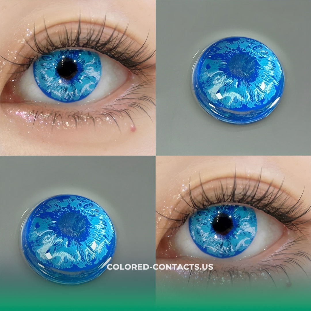 Azure Vortex Cosplay Contact Lenses - Ccus Eyewear · Premium Colored Contacts Azure Vortex Cosplay Contact Lenses