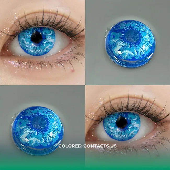 Azure Vortex Cosplay Contact Lenses