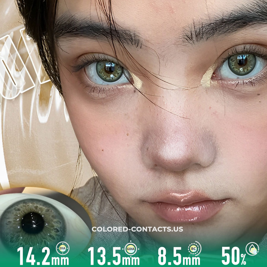 Rainforest Basil Light Brown Contact Lenses (10 Pcs) - Ccus Eyewear · Premium Colored Contacts Rainforest Basil Light Brown Contact Lenses (10 Pcs)