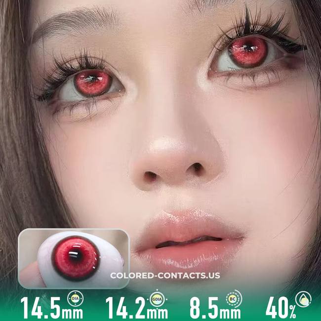 KOL Legend Red Colored Contacts