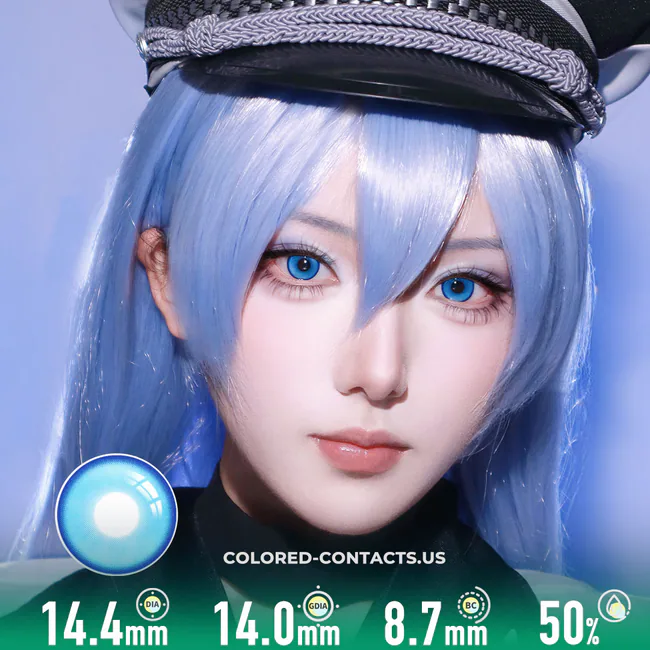 Deep Sea Siren Blue Colored Contacts