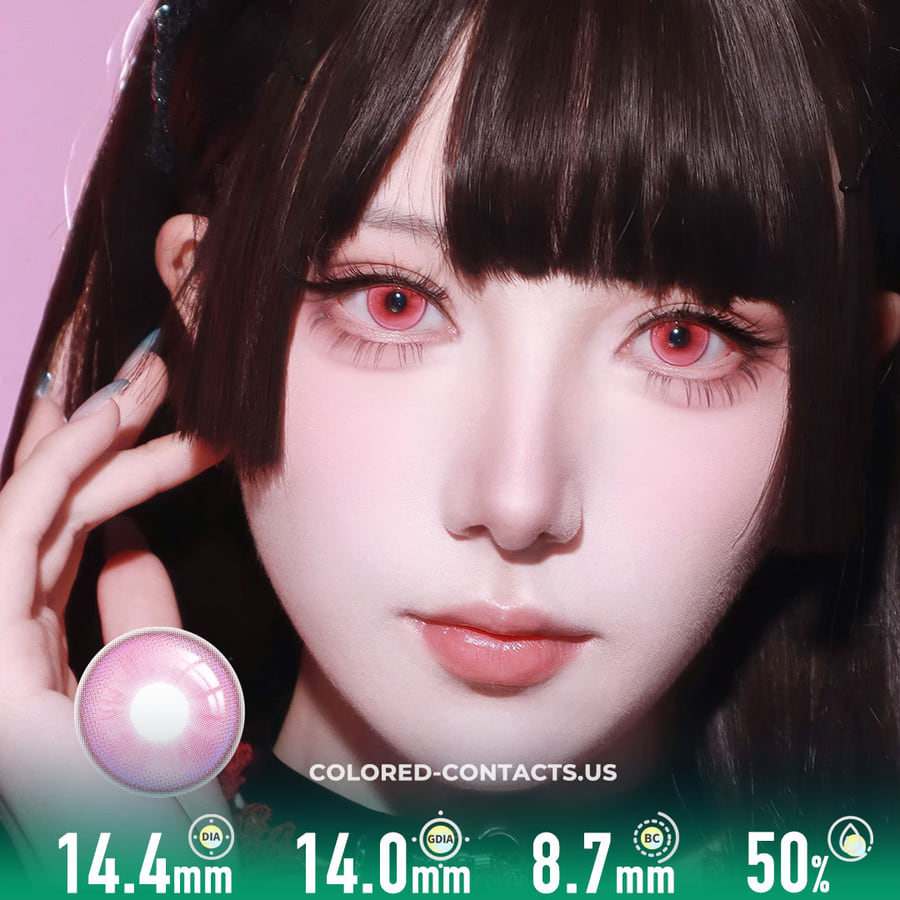 Cherry Blossom Romance Pink Colored Contacts