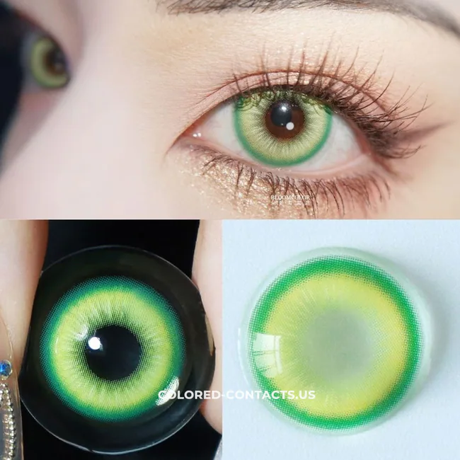 Kirara Cosplay Contact Lenses - Fairy Green Detail