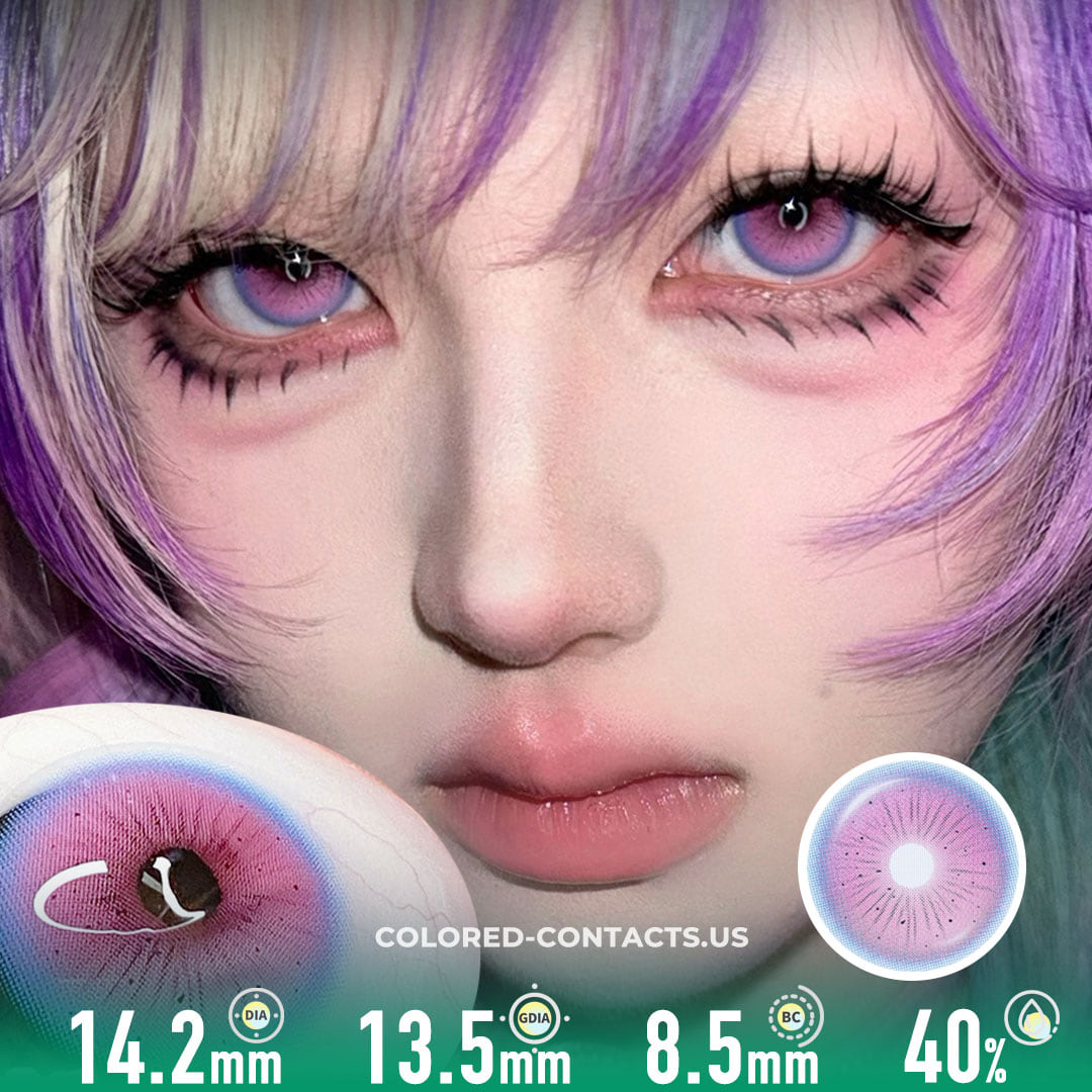 Flower Fairy Pink Colored Contact Lenses - Ccus Eyewear · Premium Colored Contacts Flower Fairy Pink Colored Contact Lenses