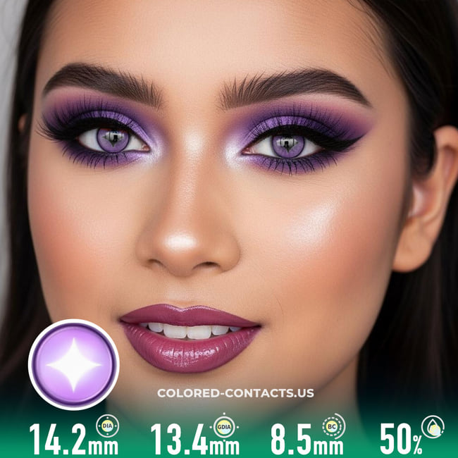 North Star Purple Colored Contacts