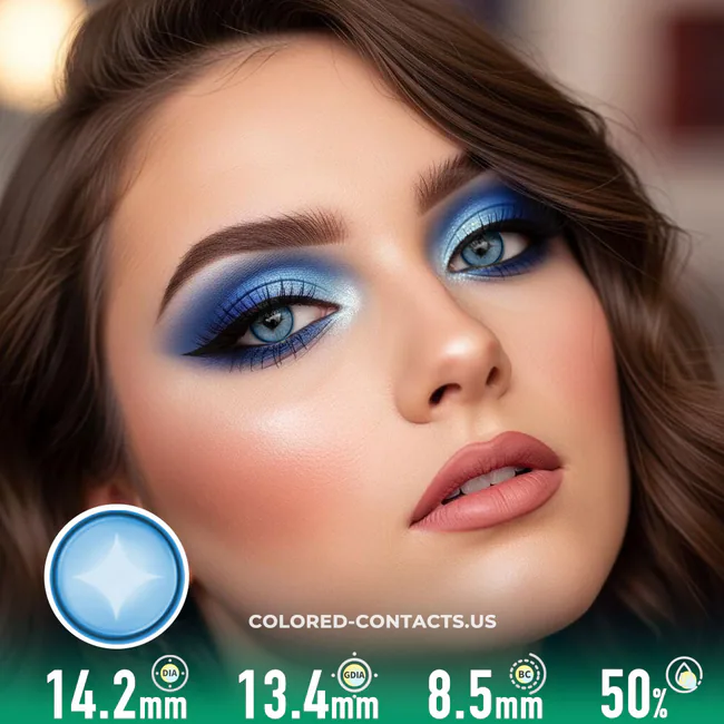 North Star Blue Colored Contacts
