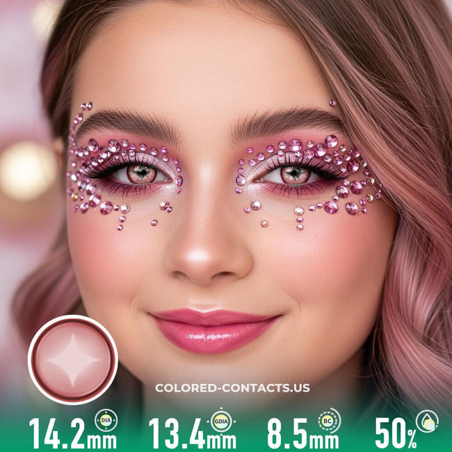 North Star Pink Colored Contacts