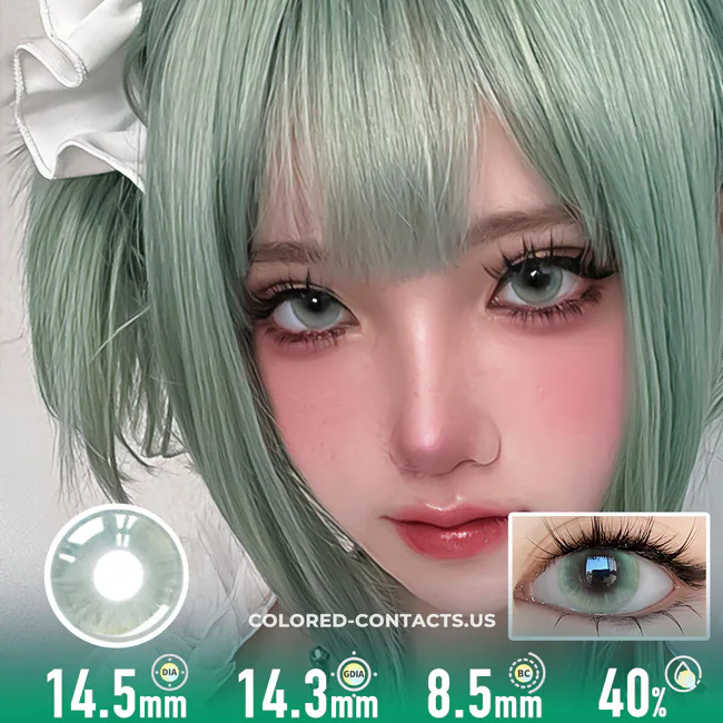 Queen Green Colored Contacts