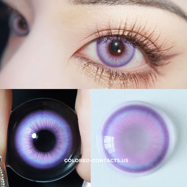 Yuzuha Cosplay Contact Lenses - Fairy Purple Details