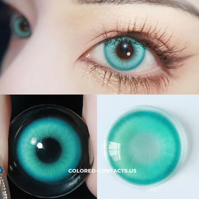 Yuzuha Cosplay Contact Lenses - Fairy Blue Green Details