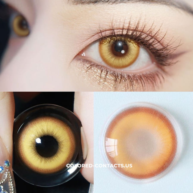 Yuzuha Cosplay Contact Lenses - Fairy Brown Details