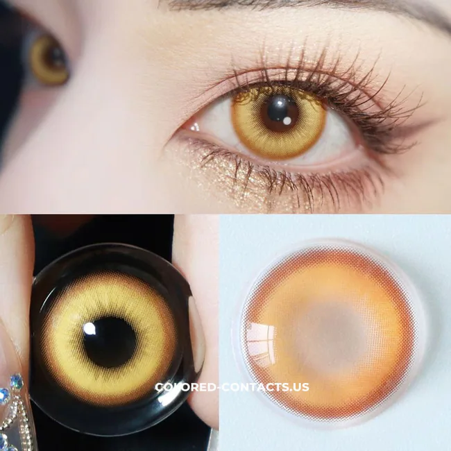 Yuzuha Cosplay Contact Lenses - Fairy Brown Details