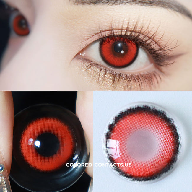 Yuzuha Cosplay Contact Lenses - Fairy Red Details