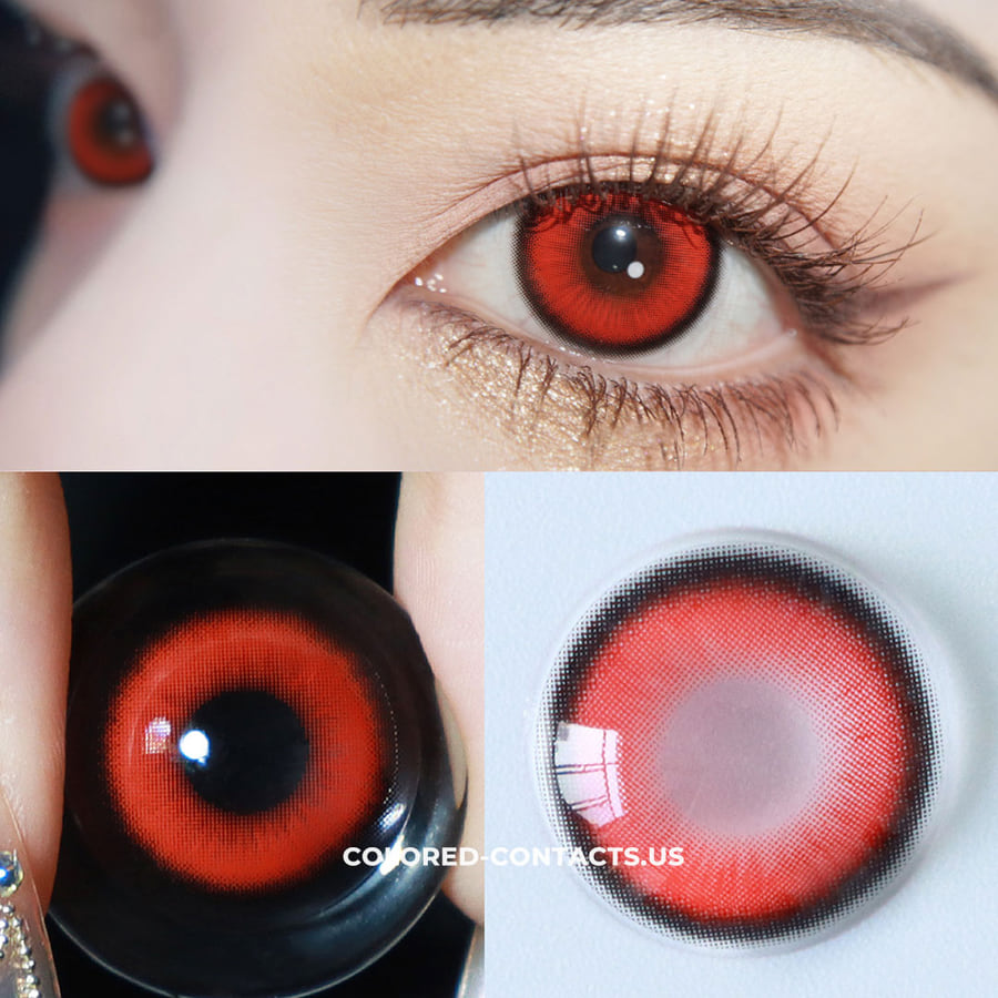 Yuzuha Cosplay Contact Lenses - Fairy Red Details