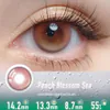 Romantic Floral Pink Colored Contacts