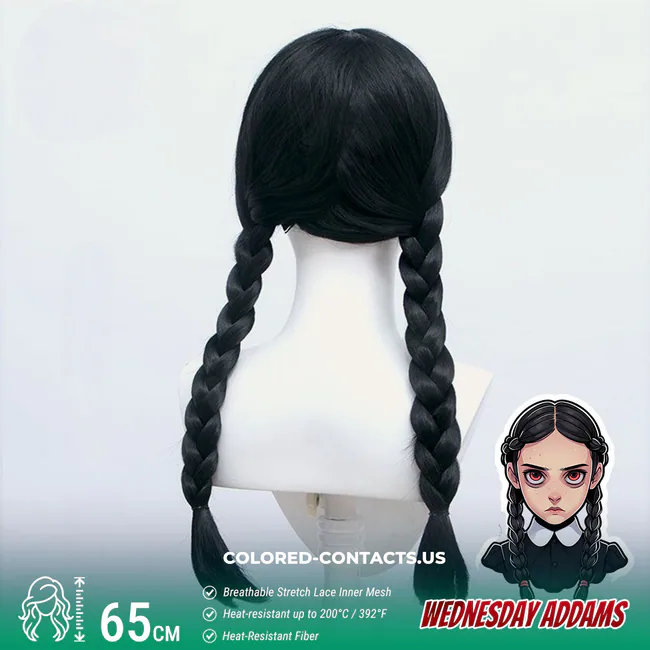 Wednesday Addams Cosplay Wig