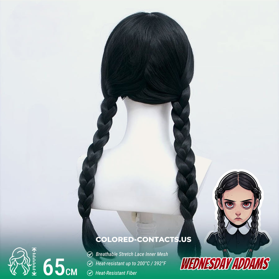Wednesday Addams Cosplay Wig
