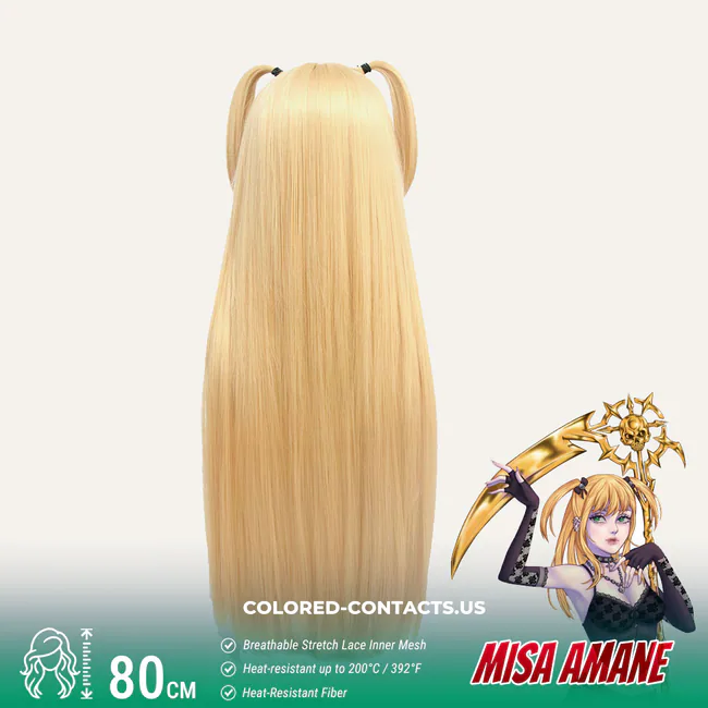 Misa Amane Cosplay Wig - Misa Amane Cosplay Wig Rear