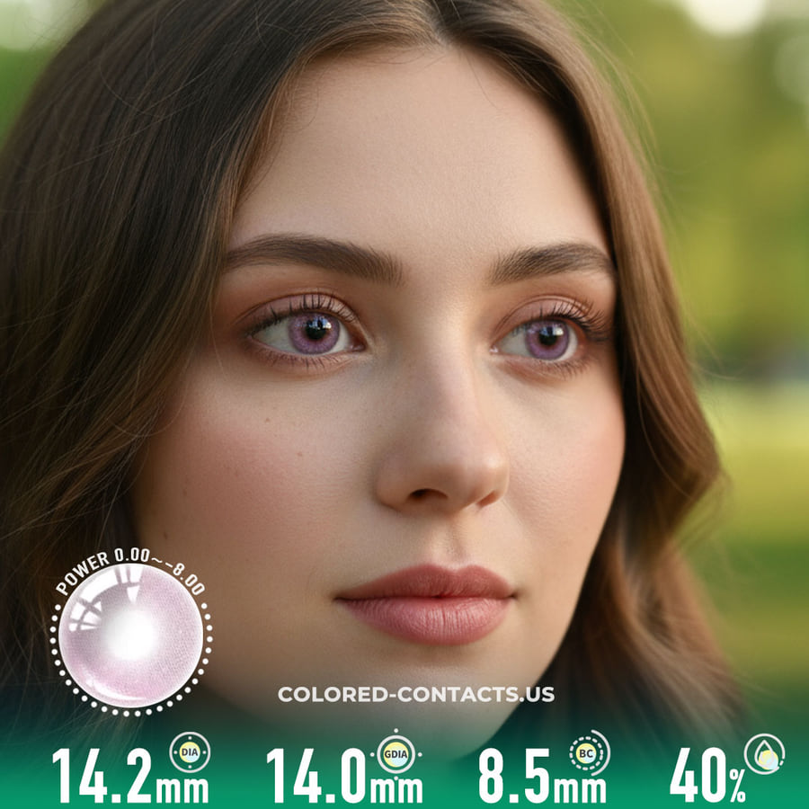 Cherry Blossom Snow Pink Colored Contacts - 10 Lenses - Ccus Eyewear · Premium Colored Contacts Cherry Blossom Snow Pink Colored Contacts - 10 Lenses